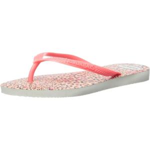 imageHavaianas UnisexChild Slim Pets Flip Flop SandalWhiteCoral New