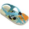 imageHavaianas Baby Disney Classics Sandals  Mickey Mouse Shoes with Back Strap  Beige StrawBlue 5C toddler