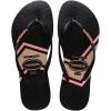imageHavaianas Kids Slim Stripes Metallic Sandal Black 3 Youth