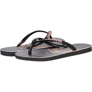 imageHavaianas Girls Slim Stripes Metallic ToddlerLittle KidBig KidBlack